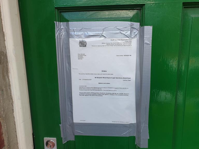 Closure order 42 Morgan St Southwick Closure order 42 Morgan St Southwick