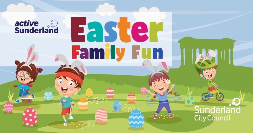 Active Sunderland Easter Family fun banner Active Sunderland Easter Family fun banner