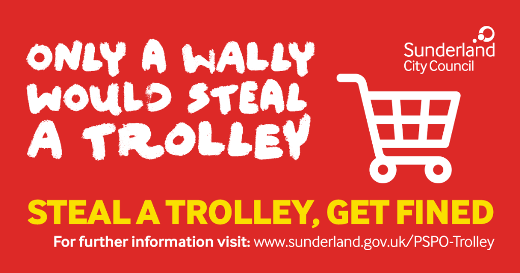 Don't be a shopping trolley wally art work Don't be a shopping trolley wally art work