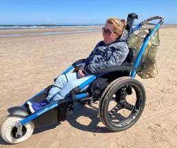 Beach wheelchair