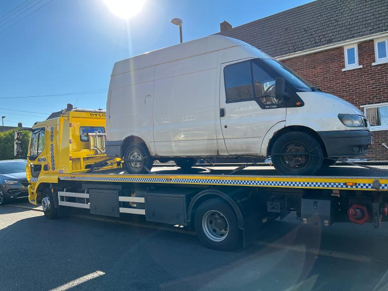 Vehicle seized on suspicion of fly tipping Vehicle seized on suspicion of fly tipping