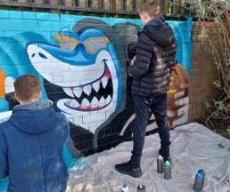 Loan sharks mural