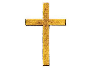 Cross, plain gold