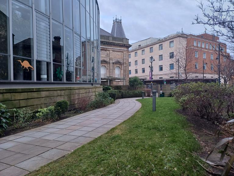 Site of the new community garden at Sunderland Museum & Winter Gardens