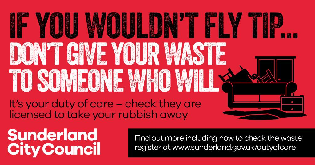 Fly-tipping campaign artwork