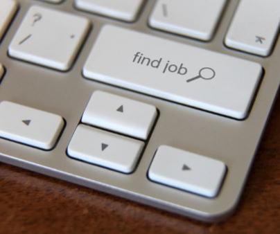 Find a job on laptop