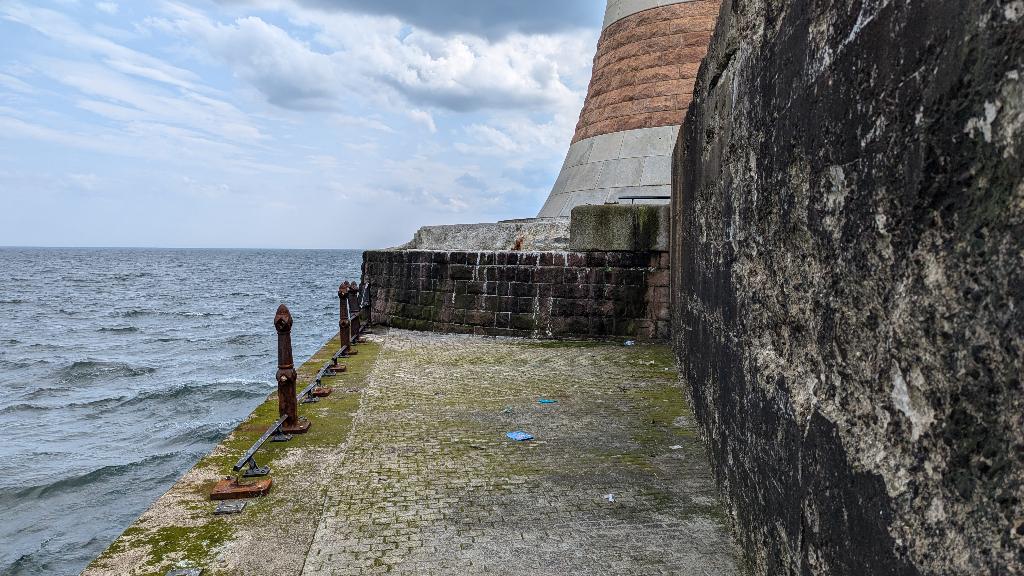 Roker Pier - Storm Babet damage 