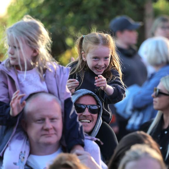 Families having fun on KS